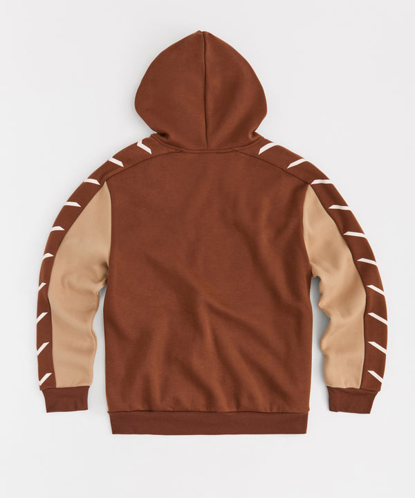 Pony CHEVRON FULL ZIP FLEECE HOODIE S