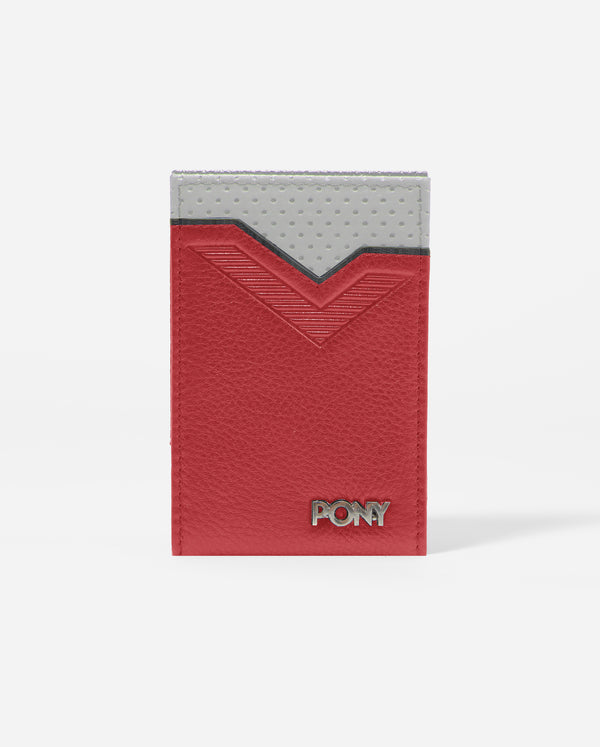 pony GIL TWO FOLD RED WALLET WITH MAGNETIC