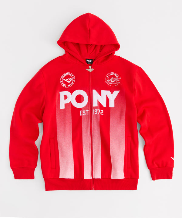 pony GOALKEEPER FLEECE FULL ZIP HOODIE S