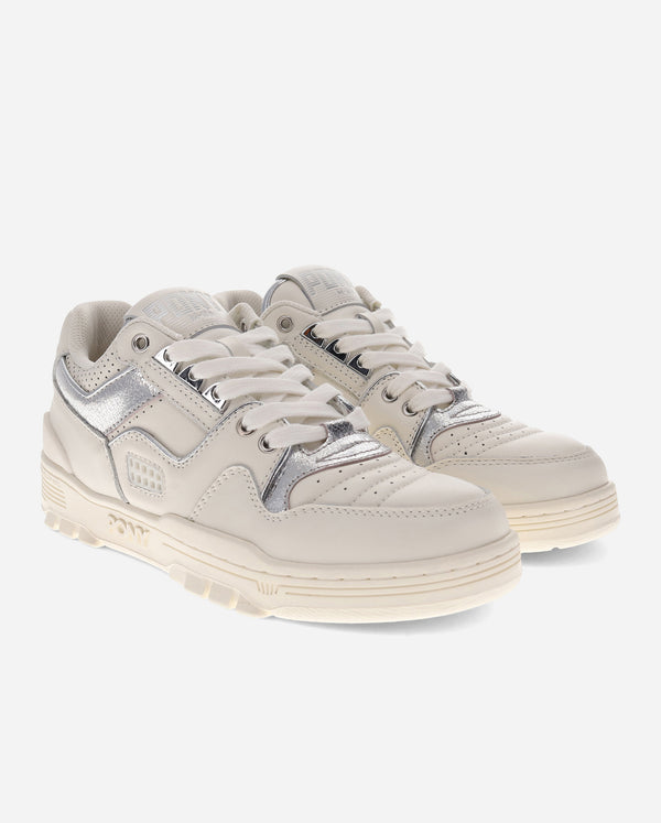 Pony M-100 LOW METALLIC SNOW WHITE/SILVER