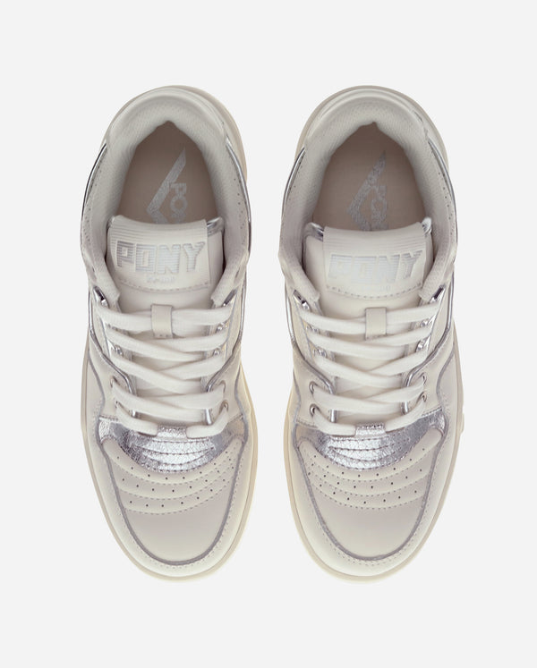 Pony M-100 LOW METALLIC SNOW WHITE/SILVER