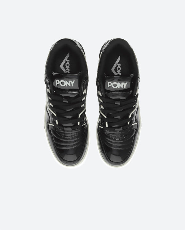 Pony M-100 LOW PATENT BLACK/OFF WHITE