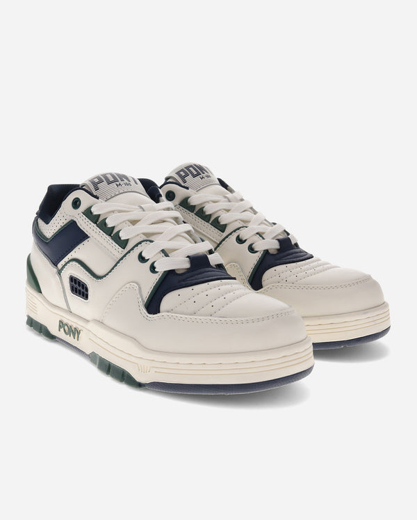 Pony M-100 LOW VINTAGE SNOW WHITE/NAVY/GREEN