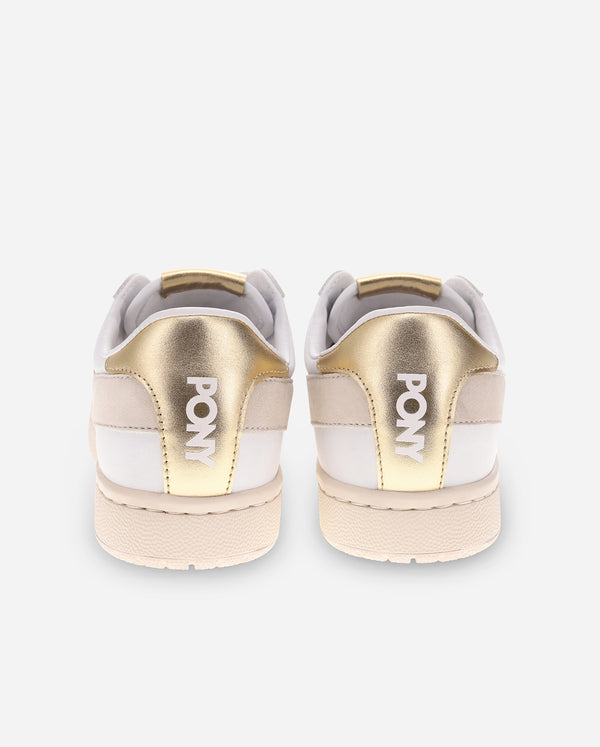 Pony M-PRO LOW METALLIC WHITE/OATMEAL/GOLD