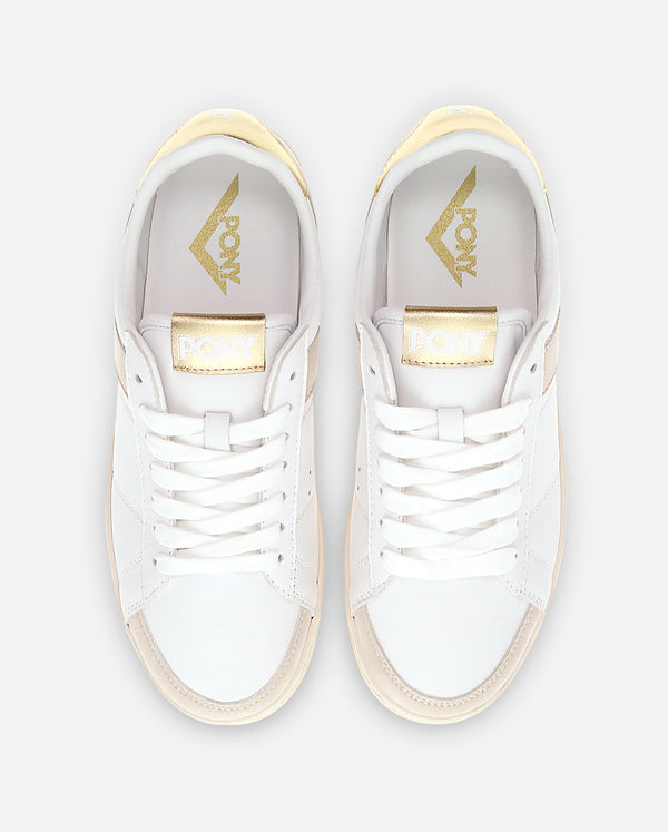 Pony M-PRO LOW METALLIC WHITE/OATMEAL/GOLD