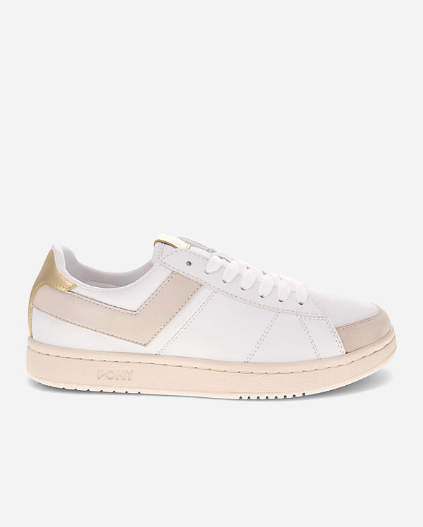 pony M-PRO LOW METALLIC WHITE/OATMEAL/GOLD