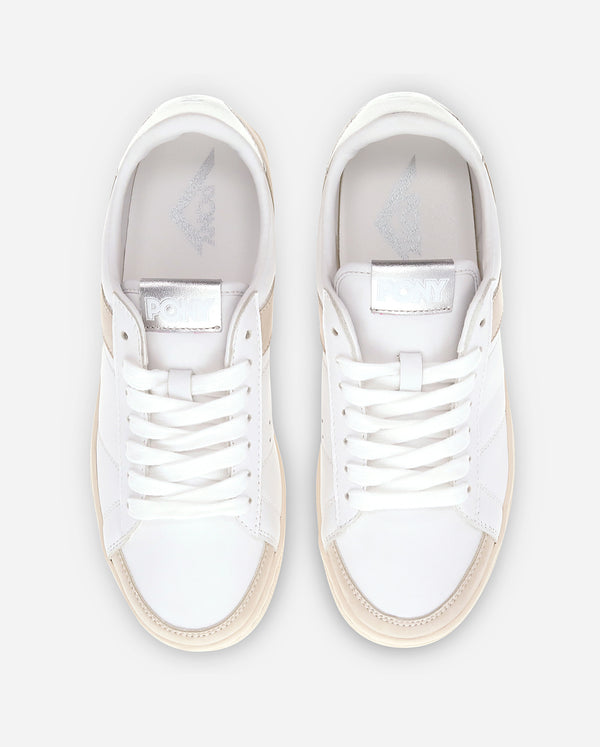Pony M-PRO LOW METALLIC WHITE/OATMEAL/SILVER