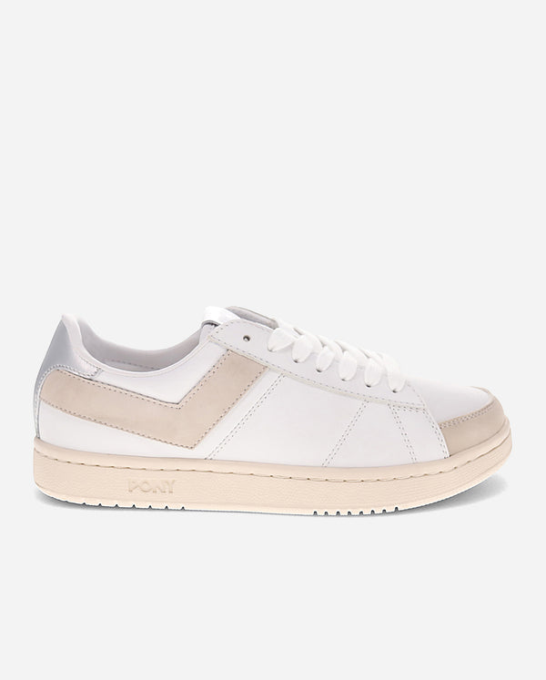 pony M-PRO LOW METALLIC WHITE/OATMEAL/SILVER