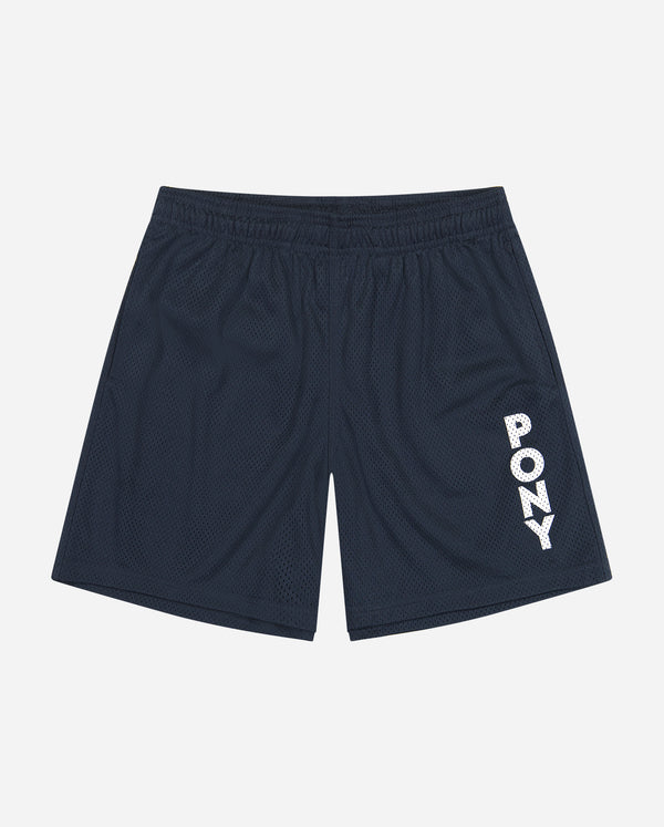 pony NAVY WORDMARK MESH SHORT XL