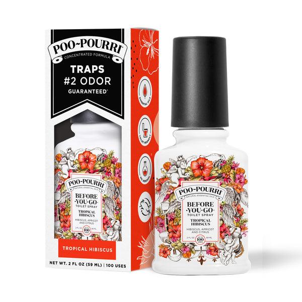 Poo Pourri Best Bathroom Odor Eliminator Spray : Poo~Pourri Tropical Hibiscus Natural Toilet Spray