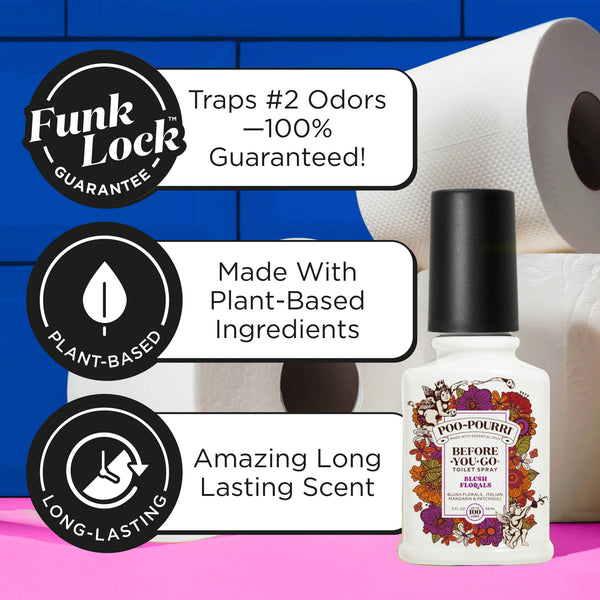 Poo Pourri Blush Florals Poo~Pourri Spray: Fresh Floral Scent