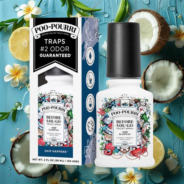 Poo Pourri Keep Your Bathroom Smelling Fresh With Ship Happens : The Original Before-You-Go Toilet Spray