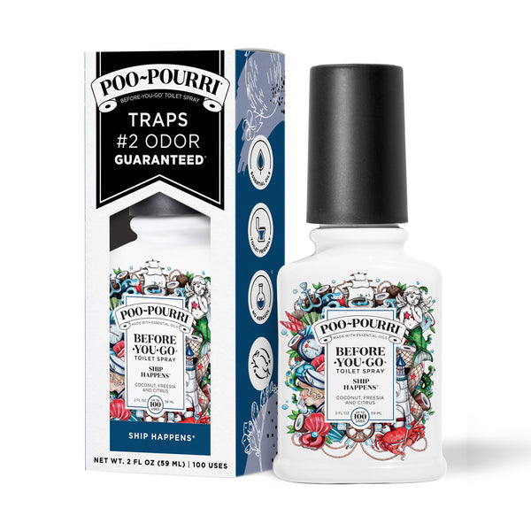 Poo Pourri Keep Your Bathroom Smelling Fresh With Ship Happens : The Original Before-You-Go Toilet Spray