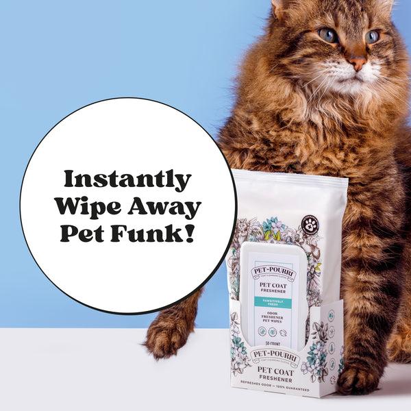 Poo Pourri Pet~Pourri Pawsitively Fresh Wipes: Quick Pet Cleaning