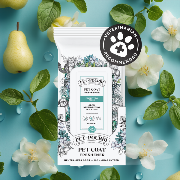 poo pourri Pet~Pourri Pawsitively Fresh Wipes: Quick Pet Cleaning