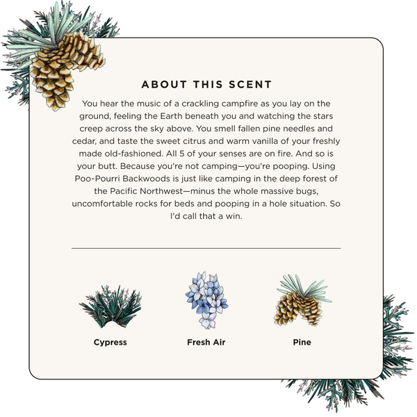 Poo Pourri Backwoods - Poo~Pourri Toilet Spray