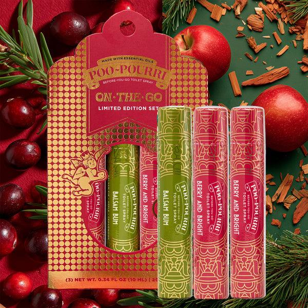 Poo Pourri Poo~Pourri Holiday On-the-Go Set: Festive Gift Toilet Sprays