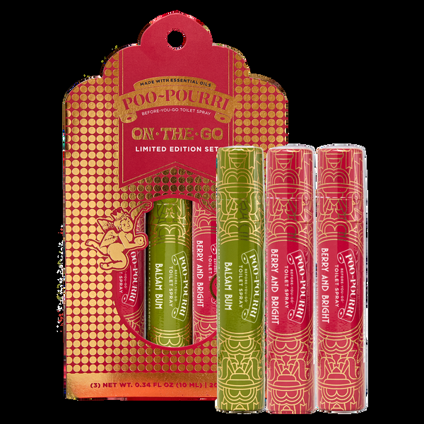 Poo Pourri Poo~Pourri Holiday On-the-Go Set: Festive Gift Toilet Sprays