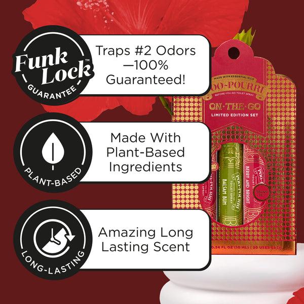 Poo Pourri Poo~Pourri Holiday On-the-Go Set: Festive Gift Toilet Sprays