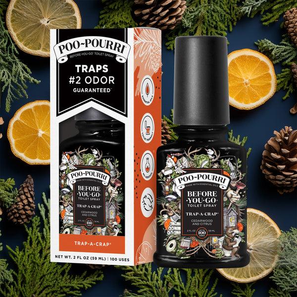 Poo Pourri The Best Spray To Eliminate Toilet Odor: Poo~Pourri Trap-A-Crap Manly Toilet Bowl Deodorizing Spray