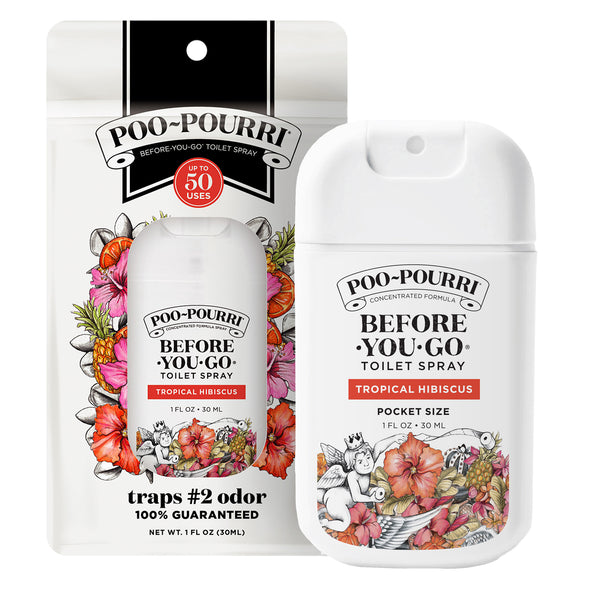 Poo Pourri Tropical Hibiscus Pocket Sprayer: ~Pourri On-the-Go Fresh