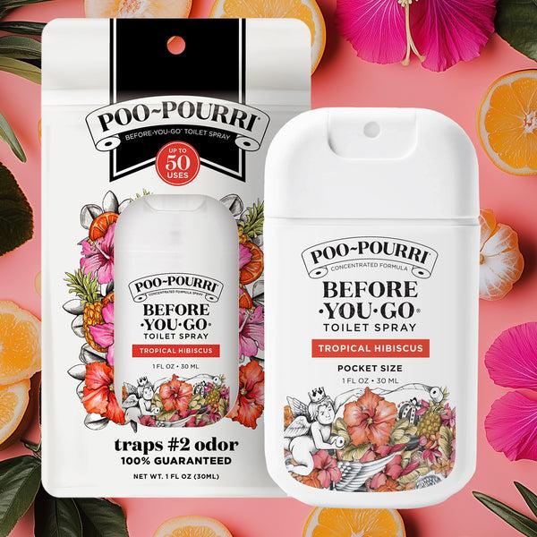 poo pourri Tropical Hibiscus Pocket Sprayer: ~Pourri On-the-Go Fresh