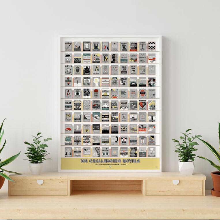 Pop Chart Lab 100 Challenging Novels Scratch-Off Chart – Pop Chart