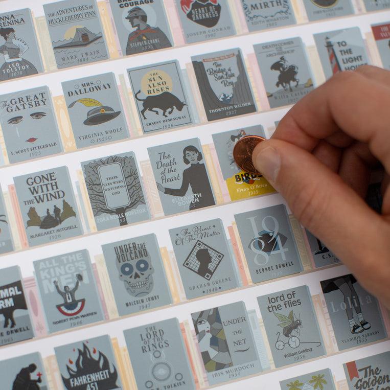 Pop Chart Lab 100 Essential Novels Scratch-Off Chart – Pop Chart