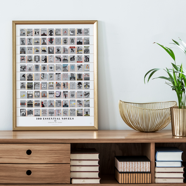 Pop Chart Lab 100 Essential Novels Scratch-Off Chart – Pop Chart