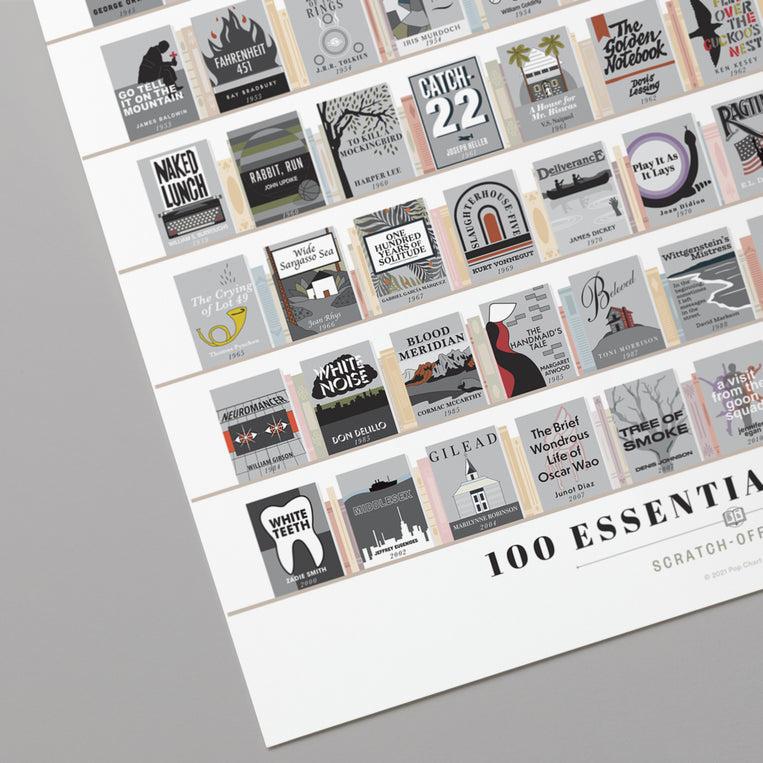 Pop Chart Lab 100 Essential Novels Scratch-Off Chart – Pop Chart