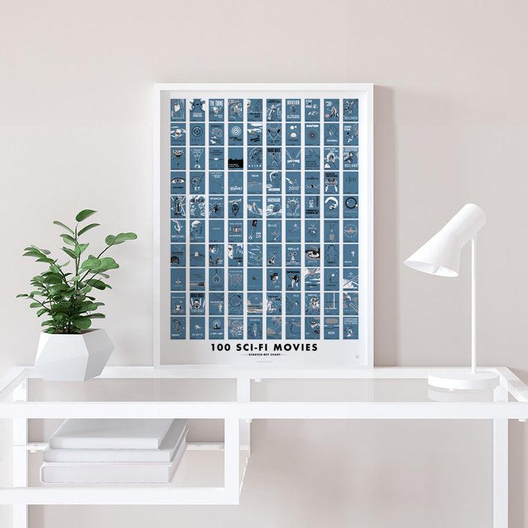 Pop Chart Lab 100 Sci-Fi Movies Scratch-Off Chart – Pop Chart