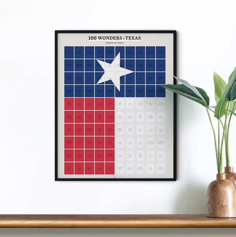 Pop Chart Lab 100 Wonders Of Texas Scratch-Off Chart – Pop Chart
