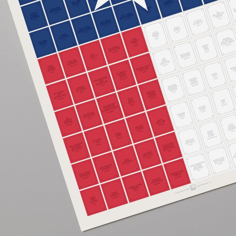 Pop Chart Lab 100 Wonders Of Texas Scratch-Off Chart – Pop Chart