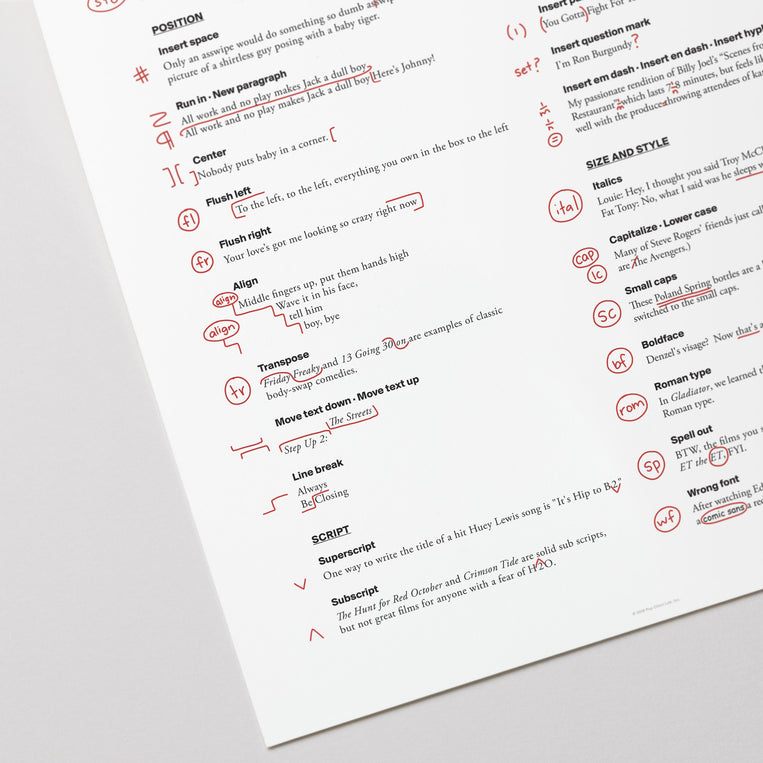 Pop Chart Lab A Pop Culture Guide To Proofreading Marks – Pop Chart