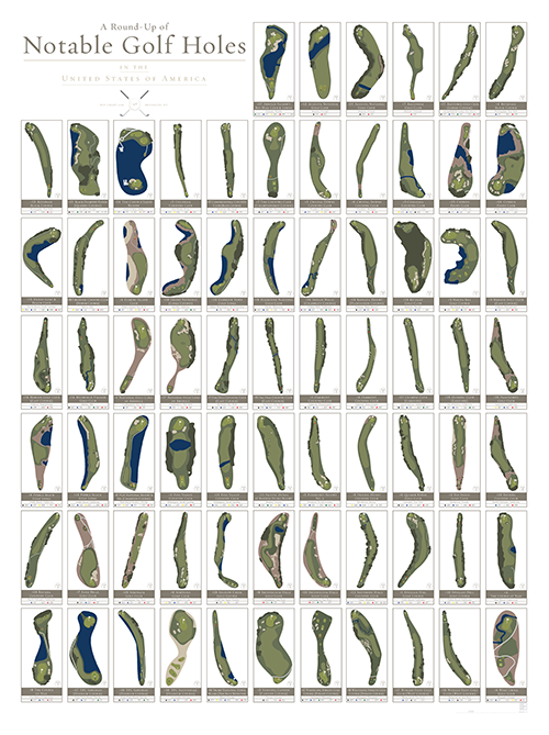 pop chart lab A Round-Up of Notable Golf Holes in the United States of America – Pop Chart