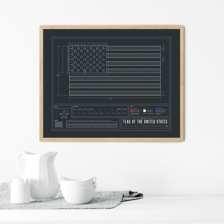 Pop Chart Lab Blueprint Of The Flag Of The United States – Pop Chart