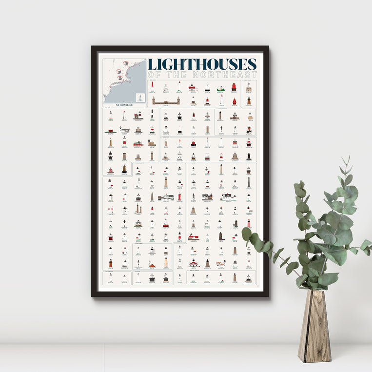 Pop Chart Lab Lighthouses Of The Northeast – Pop Chart