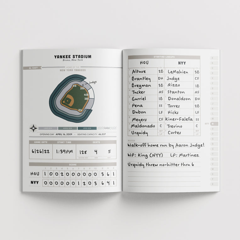 Pop Chart Lab Major League Ballparks Logbook – Pop Chart
