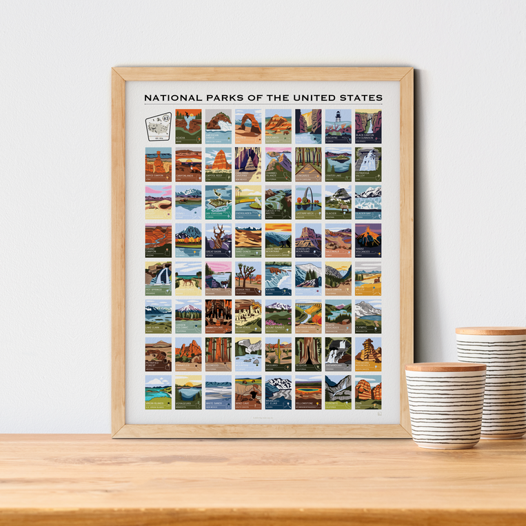 Pop Chart Lab National Parks Of The US (Standard Edition) – Pop Chart