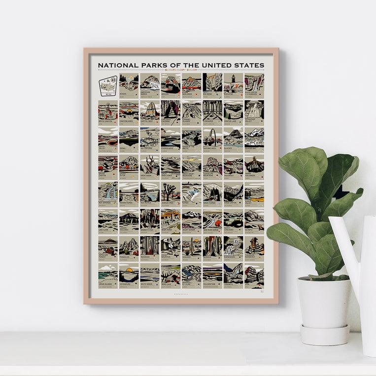 Pop Chart Lab National Parks Scratch-Off Chart – Pop Chart