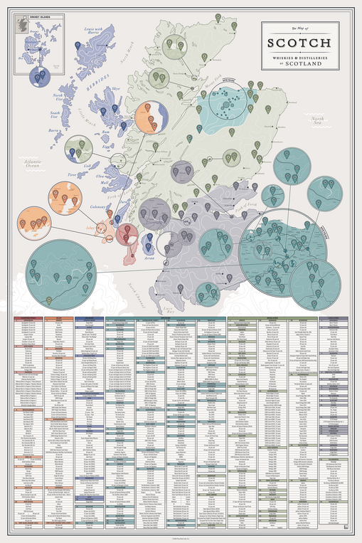 pop chart lab The Map of Scotch – Pop Chart