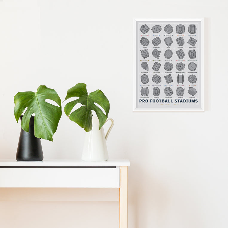 Pop Chart Lab Pro Football Stadiums Scratch-Off Chart – Pop Chart