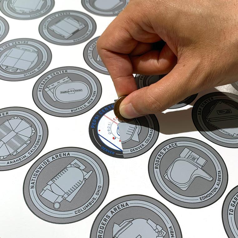 Pop Chart Lab Professional Hockey Arenas Scratch-Off Chart – Pop Chart