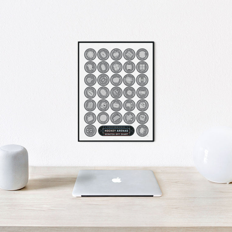 Pop Chart Lab Professional Hockey Arenas Scratch-Off Chart – Pop Chart