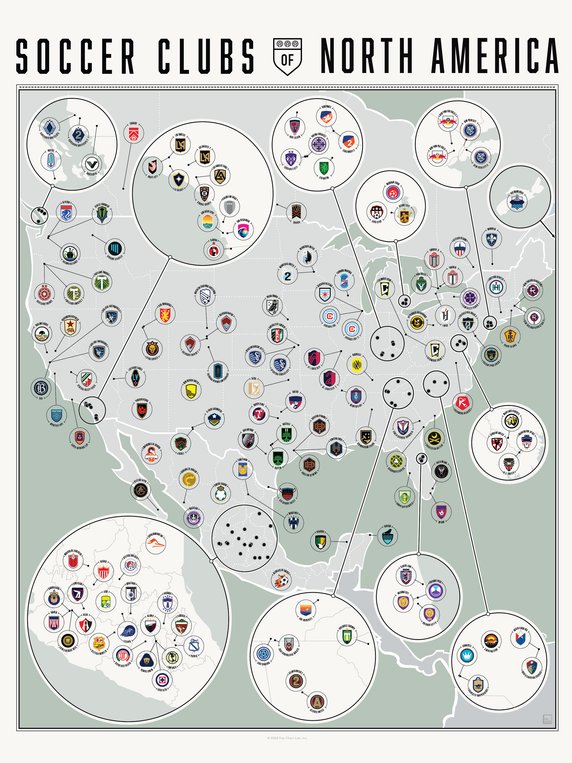 pop chart lab Soccer Clubs of North America – Pop Chart
