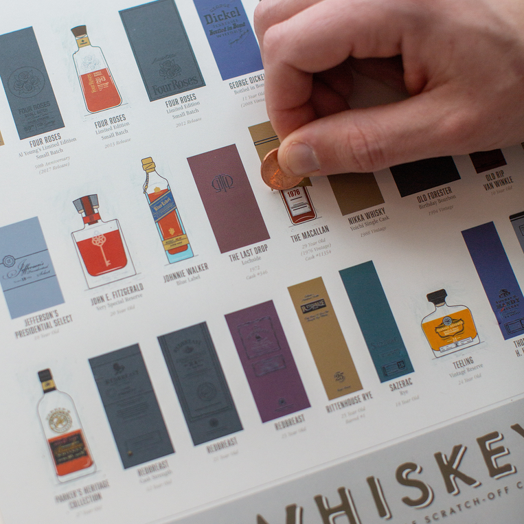 Pop Chart Lab Whiskeys: A Top-Shelf Scratch-Off Chart – Pop Chart