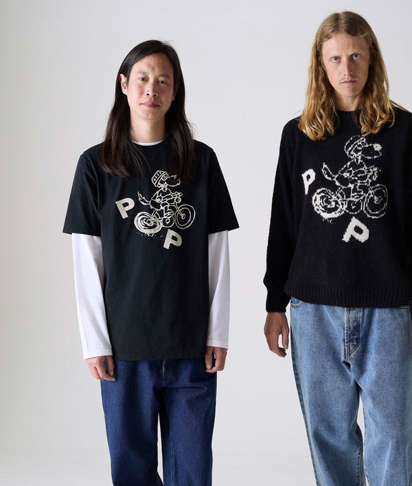 Pop Trading Company MAAP & Pop Graphic Mohair Knit Black