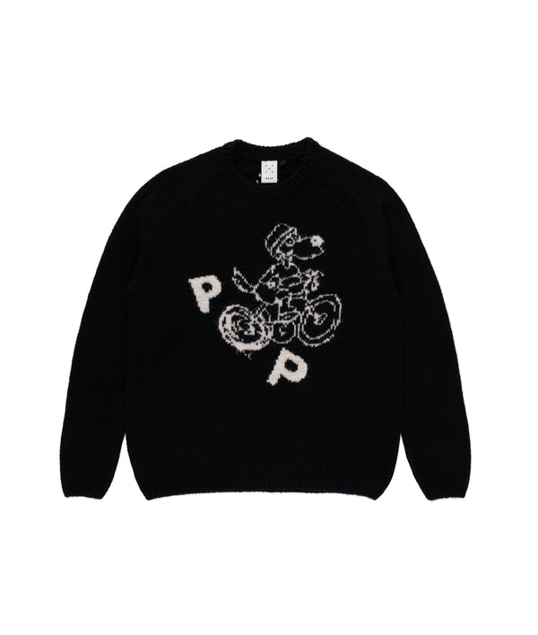 pop trading company MAAP & Pop Graphic Mohair Knit Black