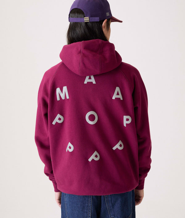 Pop Trading Company MAAP & Pop Logo Hooded Sweat Purple Potion