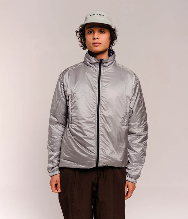 Pop Trading Company Pop Adam Reversible Jacket Silver